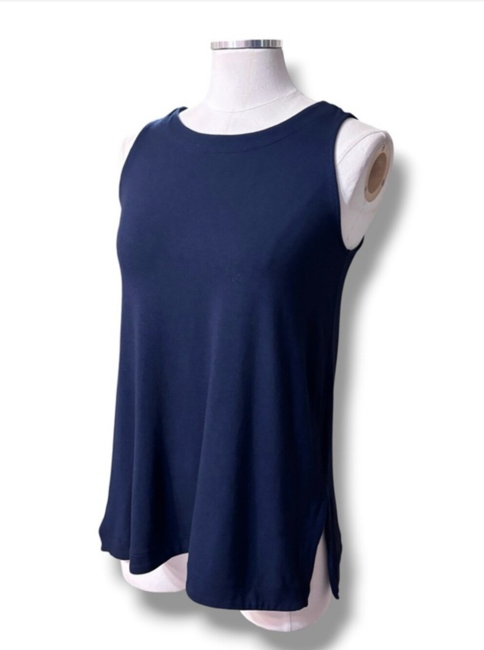J. JILL Wearever Collection Navy A Line Camisole Tank Size XS95% rayon 5% span